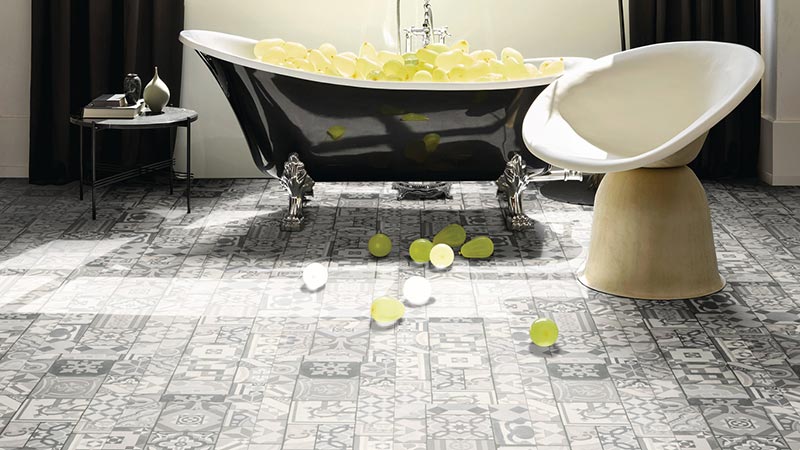 VINYL - TRENDTIME ORNAMENTE GREY